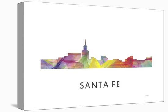 Santa Fe New Mexico Skyline-Marlene Watson-Stretched Canvas