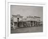 Santa Fe, New Mexico Territory Street Scene-D.B. Chase-Framed Art Print