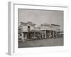 Santa Fe, New Mexico Territory Street Scene-D.B. Chase-Framed Art Print