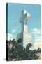 Santa Fe, New Mexico, View of the Cross of the Martyrs Sculpture-Lantern Press-Stretched Canvas