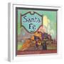 Santa Fe Orange Label - Redlands, CA-Lantern Press-Framed Art Print