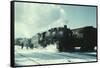 Santa Fe R.R. Freight Train-Jack Delano-Framed Stretched Canvas