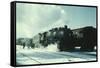 Santa Fe R.R. Freight Train-Jack Delano-Framed Stretched Canvas