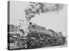 Santa Fe Railroad Steam Engine-null-Stretched Canvas