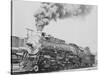Santa Fe Railroad Steam Engine-null-Stretched Canvas