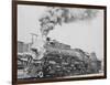 Santa Fe Railroad Steam Engine-null-Framed Photographic Print
