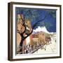 Santa Fe Smiling-Kristin Nelson-Framed Giclee Print