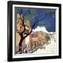 Santa Fe Smiling-Kristin Nelson-Framed Giclee Print