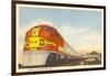 Santa Fe Streamlined Train-null-Framed Art Print