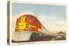 Santa Fe Streamlined Train-null-Stretched Canvas