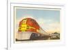 Santa Fe Streamlined Train-null-Framed Premium Giclee Print