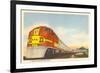 Santa Fe Streamlined Train-null-Framed Premium Giclee Print