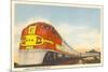 Santa Fe Streamlined Train-null-Mounted Premium Giclee Print