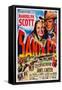 Santa Fe, Top from Left: Janis Carter, Randolph Scott, 1951-null-Framed Stretched Canvas