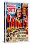 Santa Fe, Top from Left: Janis Carter, Randolph Scott, 1951-null-Stretched Canvas