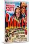 Santa Fe, Top from Left: Janis Carter, Randolph Scott, 1951-null-Mounted Art Print