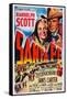 Santa Fe, Top from Left: Janis Carter, Randolph Scott, 1951-null-Framed Stretched Canvas