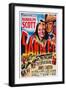 Santa Fe, Top from Left: Janis Carter, Randolph Scott, 1951-null-Framed Art Print