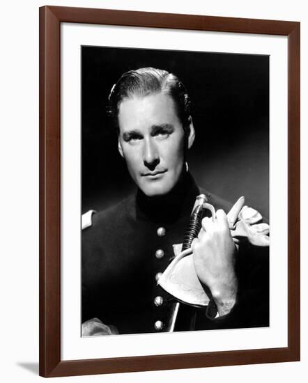 Santa Fe Trail, Errol Flynn, 1940-null-Framed Photo