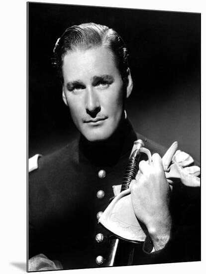 Santa Fe Trail, Errol Flynn, 1940-null-Mounted Photo