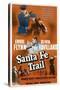 Santa Fe Trail, Errol Flynn, (Poster), 1940-null-Stretched Canvas