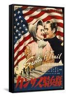 Santa Fe Trail, Japanese Movie Poster, 1940-null-Framed Stretched Canvas