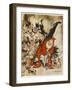 Santa Filling Stockings-Arthur Rackham-Framed Photographic Print