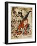 Santa Filling Stockings-Arthur Rackham-Framed Photographic Print