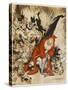 Santa Filling Stockings-Arthur Rackham-Stretched Canvas