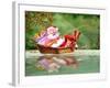 Santa Fishing-Nate Owens-Framed Giclee Print