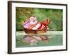 Santa Fishing-Nate Owens-Framed Giclee Print