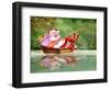 Santa Fishing-Nate Owens-Framed Giclee Print