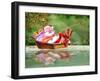 Santa Fishing-Nate Owens-Framed Giclee Print