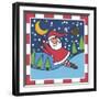 Santa Football 1-Denny Driver-Framed Giclee Print