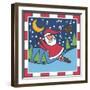 Santa Football 1-Denny Driver-Framed Premium Giclee Print