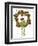 Santa Frog-Jennifer Zsolt-Framed Premium Giclee Print