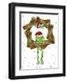 Santa Frog-Jennifer Zsolt-Framed Giclee Print