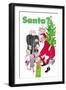 Santa Gives Toys to Children-Dorothy Mckay-Framed Art Print