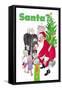 Santa Gives Toys to Children-Dorothy Mckay-Framed Stretched Canvas