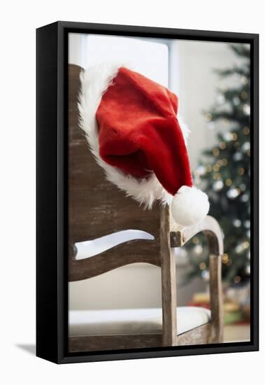 Santa Hat on Chair-Pauline St^ Denis-Framed Stretched Canvas