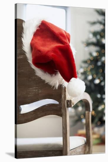 Santa Hat on Chair-Pauline St^ Denis-Stretched Canvas