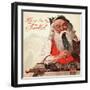 Santa His Eyes Twinkle-null-Framed Giclee Print