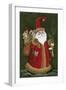 Santa Holding Toys and Stockings-Beverly Johnston-Framed Giclee Print