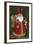 Santa Holding Toys and Stockings-Beverly Johnston-Framed Giclee Print