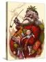 Santa Holds Armful of Toys, 1880-Thomas Nast-Stretched Canvas