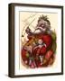 Santa Holds Armful of Toys, 1880-Thomas Nast-Framed Premium Giclee Print