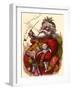 Santa Holds Armful of Toys, 1880-Thomas Nast-Framed Premium Giclee Print