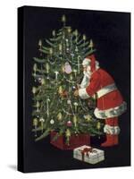 Santa II-Vintage Apple Collection-Stretched Canvas