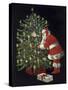 Santa II-Vintage Apple Collection-Stretched Canvas