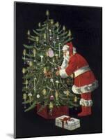 Santa II-Vintage Apple Collection-Mounted Giclee Print